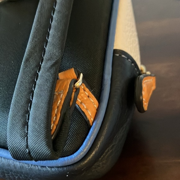 Coach: Mini Court Backpack Bag Charm/Keychain- Signature Canvas- Gold tone - Picture 6 of 16